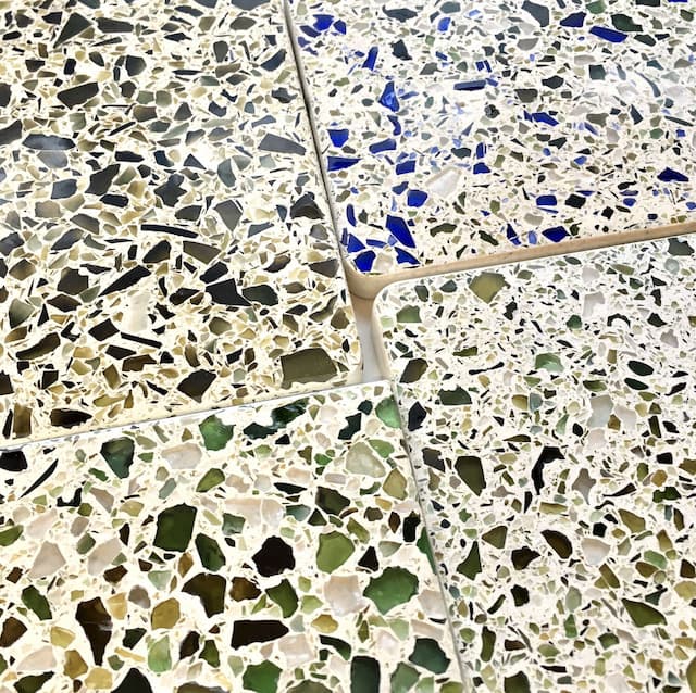 Mur de carreaux verts